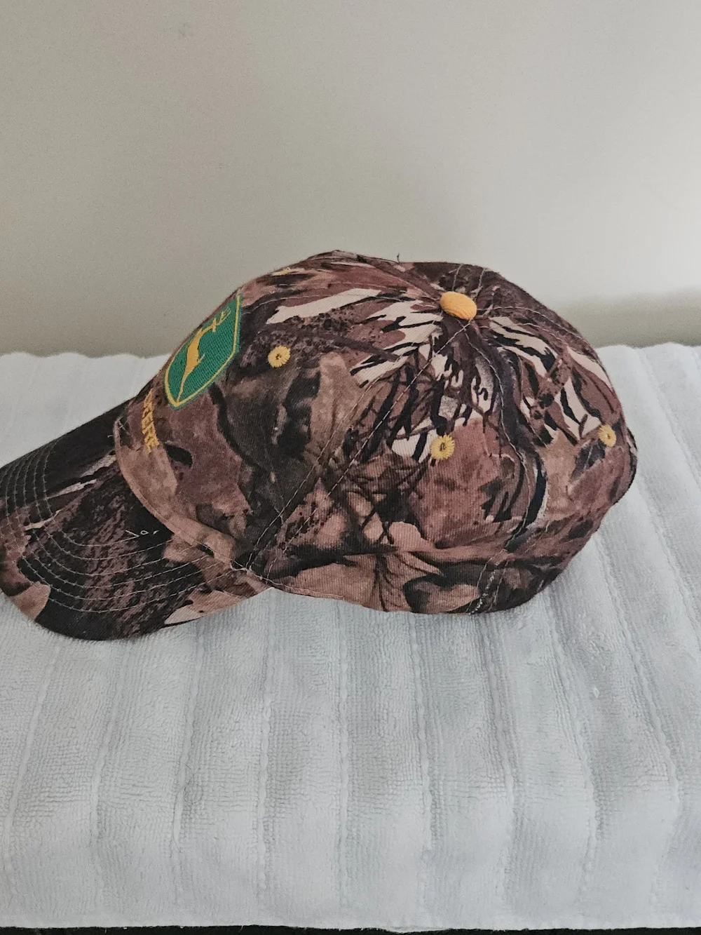 John Deere Camo Adjustable Baseball Cap Hat, Agriculture Theme
